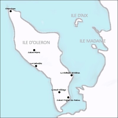 Carte de l'Ile d'Oléron